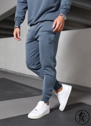 Gym King Aventus Jogger Tracksuit Bottoms Storm Blue | RB97-D6UO